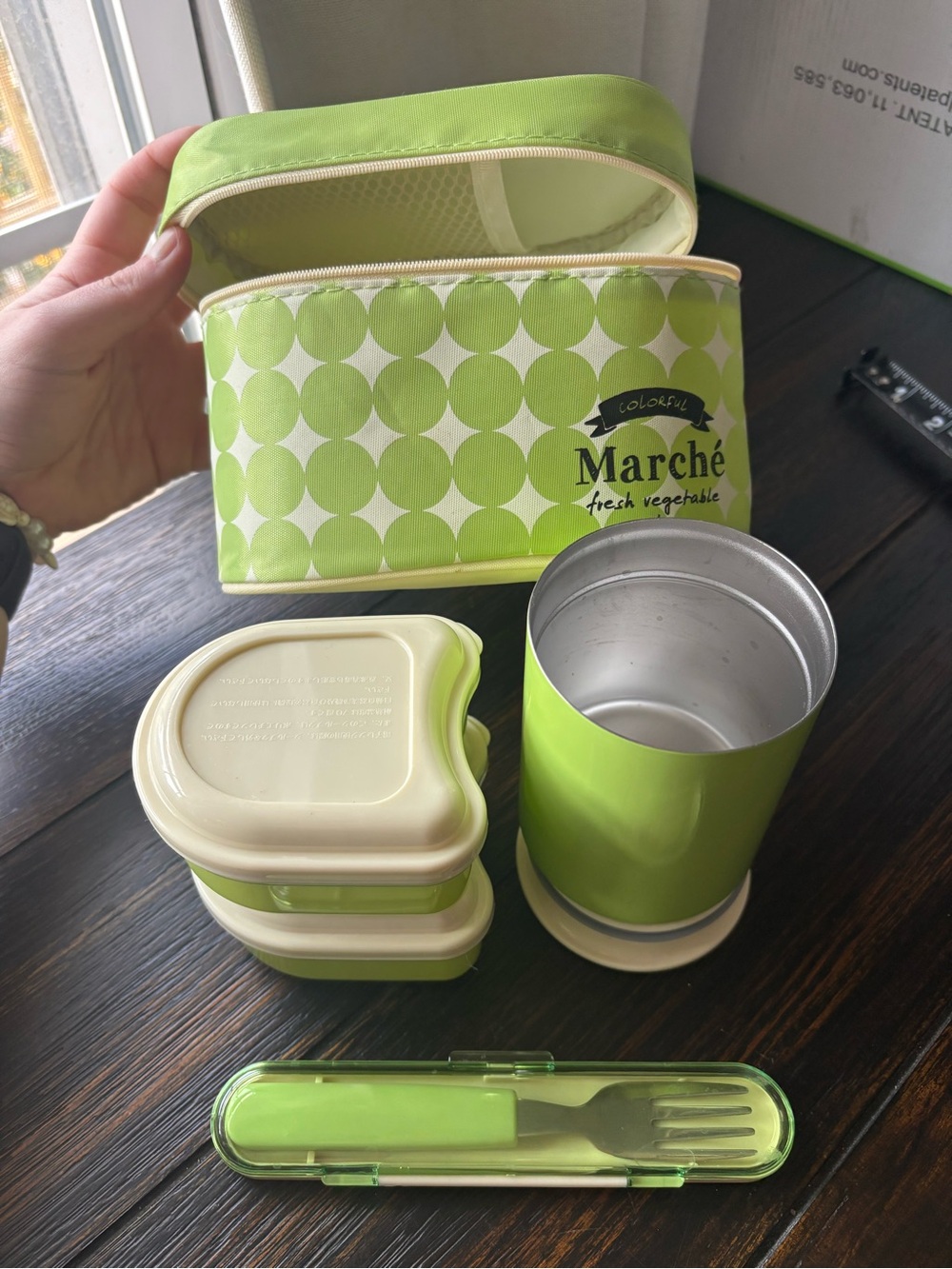Authentic Japanese Skater ‘Colorful Marché’ Bento Set